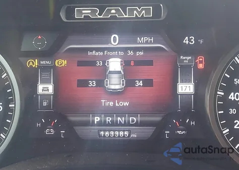 2019 Ram 1500 Big Horn/Lone Star 4X4 6'4 Box z USA, uszkodzony, nr VIN 1C6SRFMT1KN625638